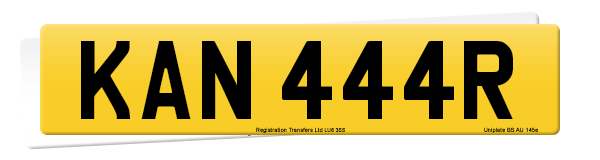 Registration number KAN 444R